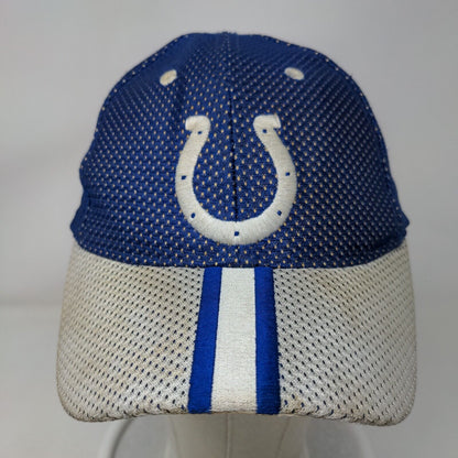 Game Day Strapback Hat Blue White OSFA Indianapolis Colts NFL Embroidered Logo