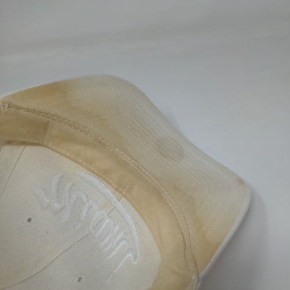 Miami Strapback Hat Cream OSFA Adjustable Embroidered Vent Holes