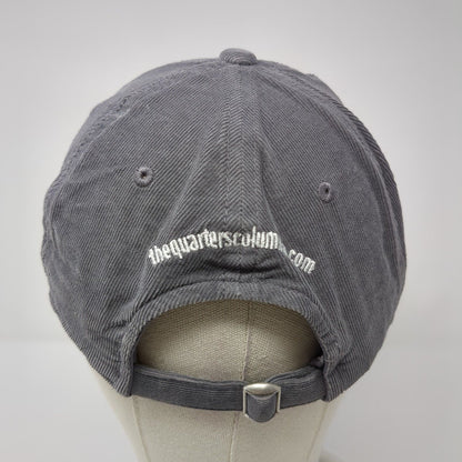 Como Slideback Hat Gray One Size Corduroy Top of the World 6 Panel