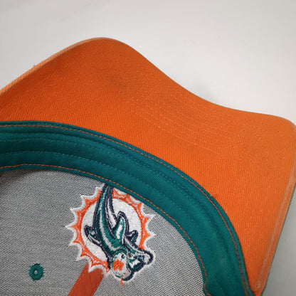 Miami Dolphins NFL Reebok Green Orange One Size Cap Embroidered Strapback Hat