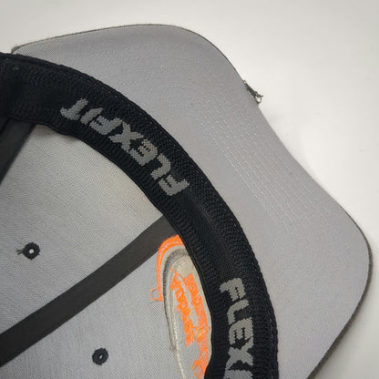 Port Authority Baseball Cap Gray M Flexfit Aubree Wartman Racing Orange Hat