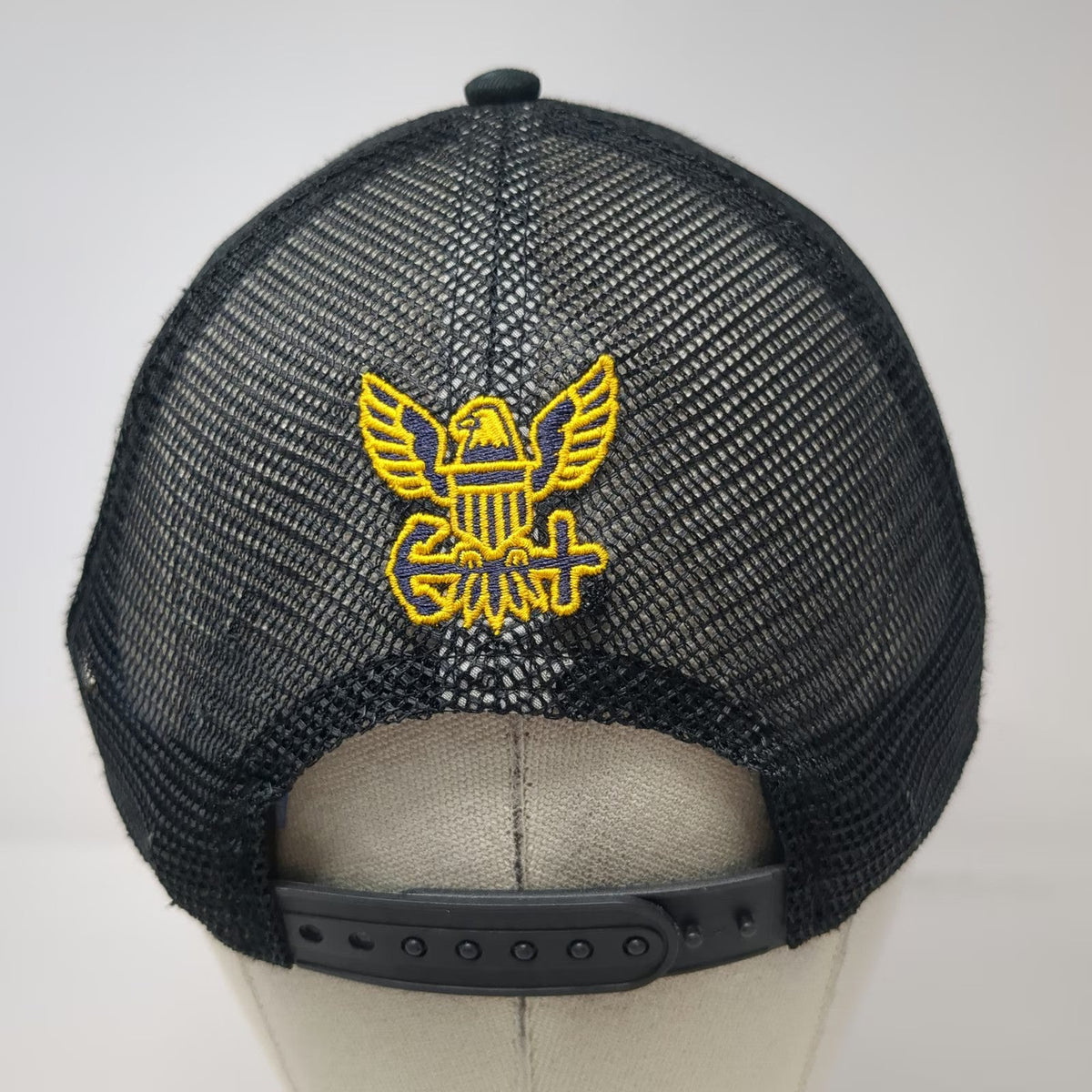 Top of the World Trucker Hat Black One Size 1775 US Navy Eagle Anchor Snapback
