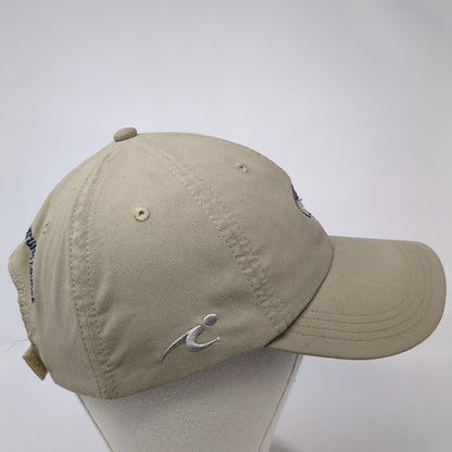 Running Y Ranch Strapback Hat Tan One Size Adjustable Embroidered