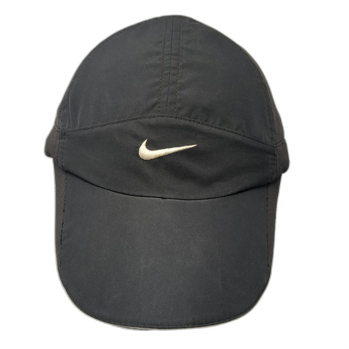 Nike Baseball Cap Black One Size Dri-FIT Mesh Strapback Reflective Running Hat