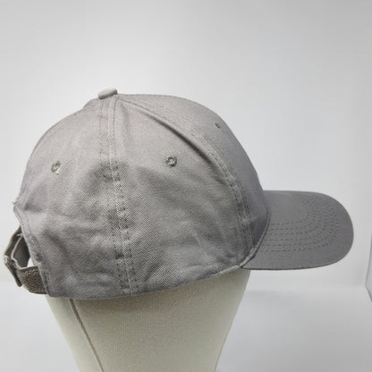 Micanan Baseball Cap Gray One Size Embroidered Logo Strapback Cotton 6 Panel Hat