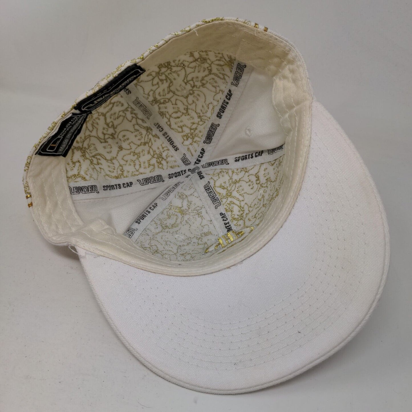 Hustle $ Dollar Bling Fitted Hat Multi Large Embroidered Leader Sports Cap