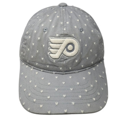 Philadelphia Flyers NHL Zephyr Gray One Size Cap All Over Dot Pattern Strapback