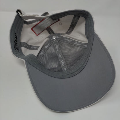 Titleist Strapback Golf Hat White OSFA Adjustable Embroidered 6 Panel