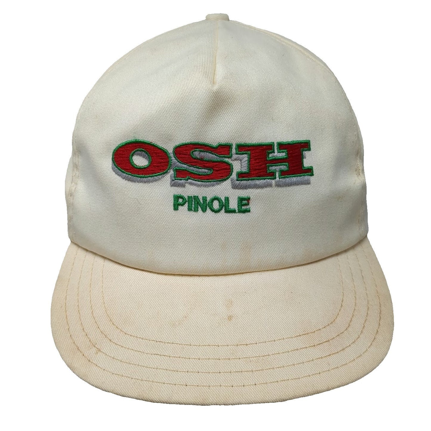 Paramount 5 Panel Beige Hat One Size OSH Pinole California Made in USA Slideback