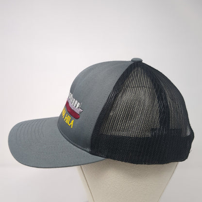 MV Kaimana Hila Snapback Trucker Hat Gray One Size Mesh Back Colorblock