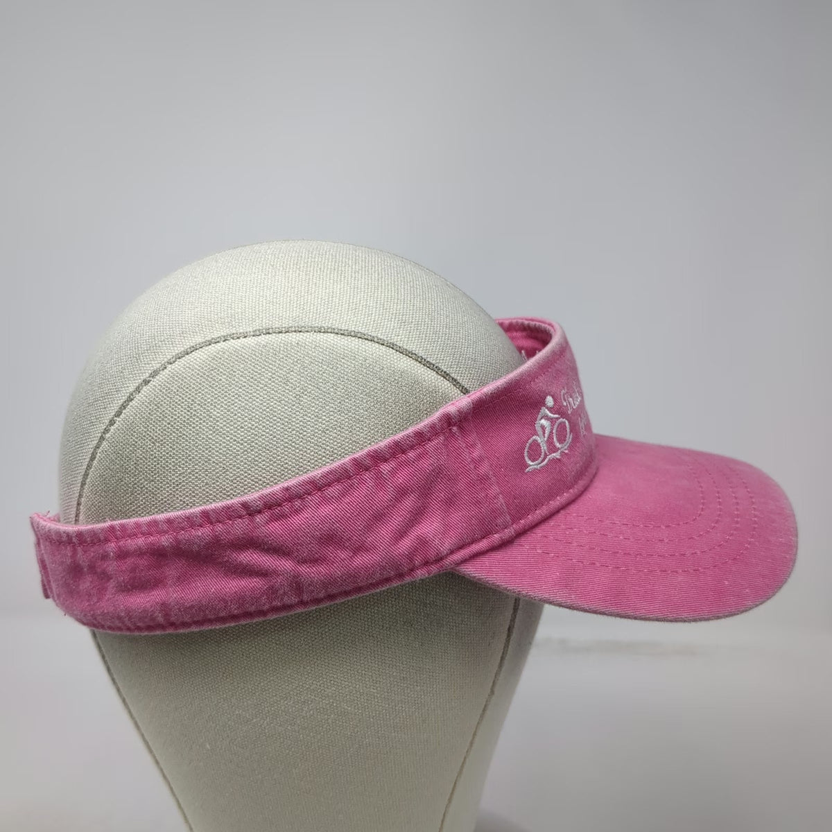 Capsmith Pink OSFM Visor Hat Strapback Trail of the Coeur d'Alene Harrison ID