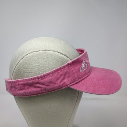 Capsmith Pink OSFM Visor Hat Strapback Trail of the Coeur d'Alene Harrison ID