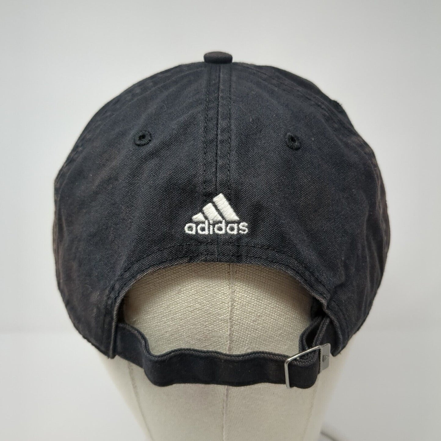 Adidas Aeroready Slideback Hat Black One Size 3 Stripes Logo Adjustable