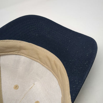 Lite Pro 5 Panel Beige Blue Vintage Snapback Industrial NAO Inc Cotton Hat