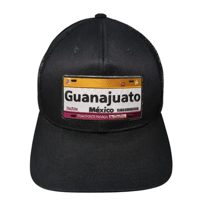 Guanajuato Mexico Patch Snapback Trucker Hat Black OSFA Mesh Back