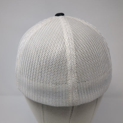Idaho Gun Fitted Mesh Back Trucker Hat Black One Size Flexfit Yupoong