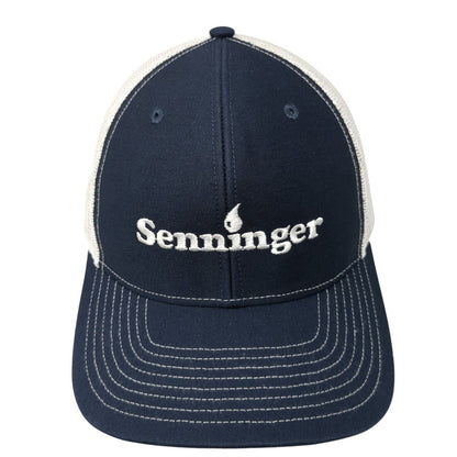 Senninger Snapback Trucker Hat Blue One Size Adjustable Mesh Back Richardson