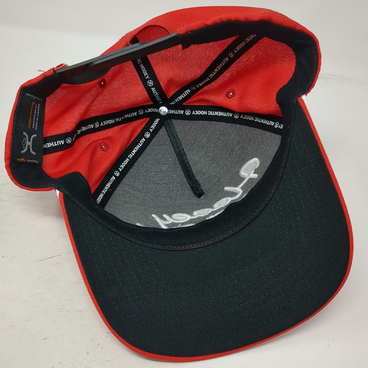 Hooey 5 Panel Red Hat One Size Snapback Western Original Rope Polyester