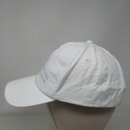 Endless Blessing Yoga Slideback Hat White One Size Adjustable Vented Holes