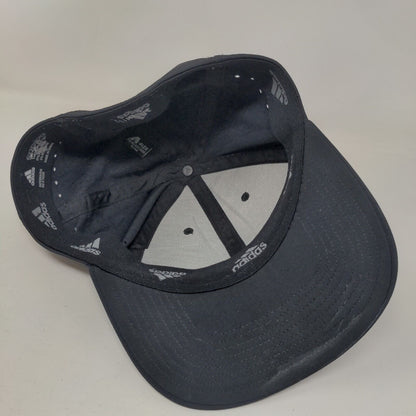 Adidas Climalite Fitted Hat Black Small/Medium Laser Cut Solid 6 Panel
