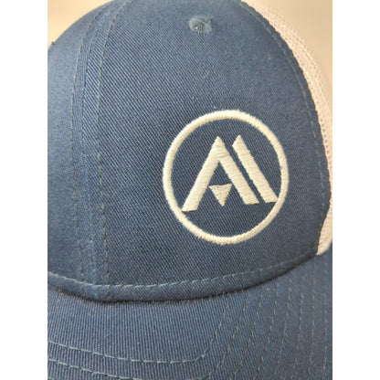 New Era Snapback Mesh Back Trucker Hat Blue One Size Inspire Hope