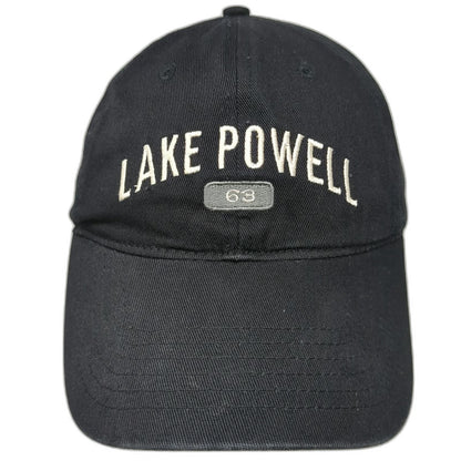Ouray Sportswear Baseball Cap Black One Size Lake Powell 63 Cotton Strapback hat