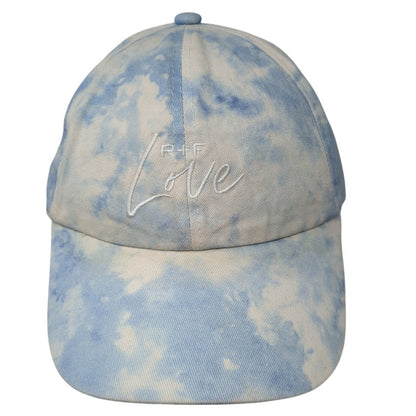 RIF Love Slideback Hat Multicolor One Size Adjustable Tie Dye Embroidered