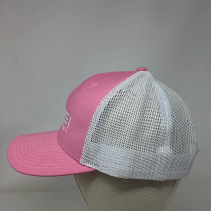 WEI Wright Excavating Inc Mesh Back Trucker Hat Pink One Size Richardson