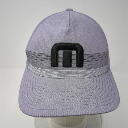 Travis Mathew Snapback Hat Purple One Size Embroidered Flexfit 110
