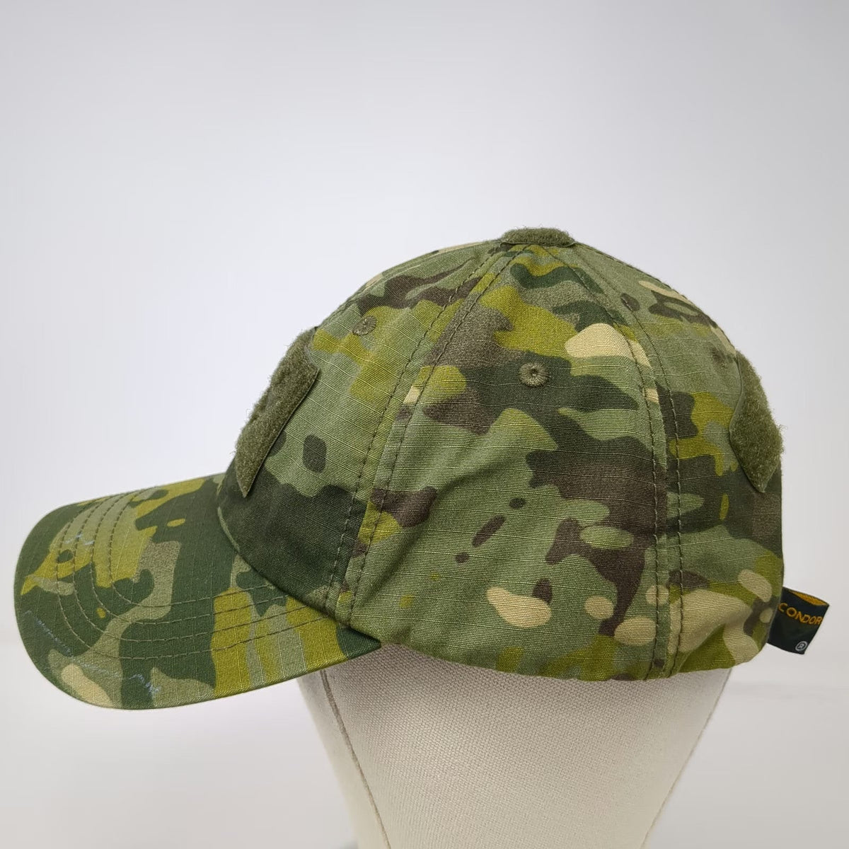 Condor Baseball Cap Green One Size MultiCam Tactical Loop Patches Buckle Hat