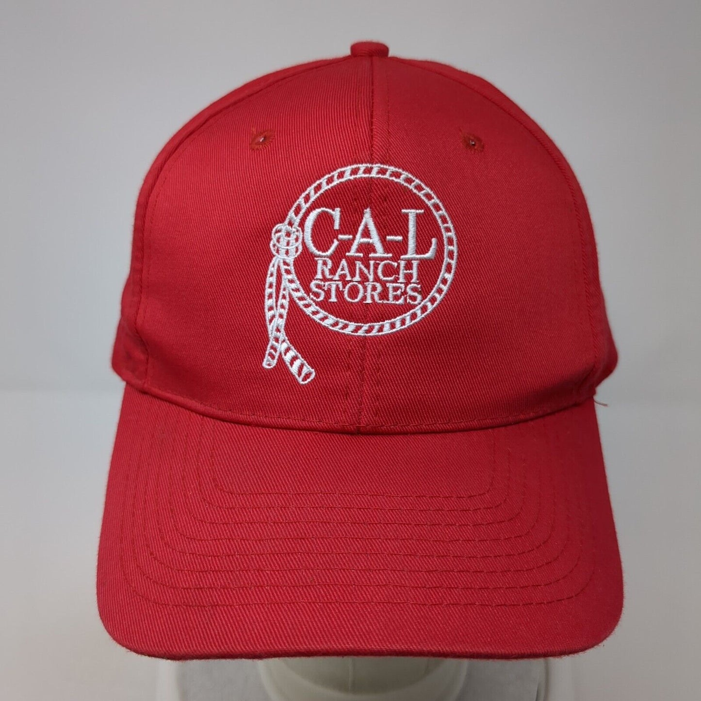 C-A-L Ranch Stores 45 Years Snapback Hat Red One Size Adjustable Nissun