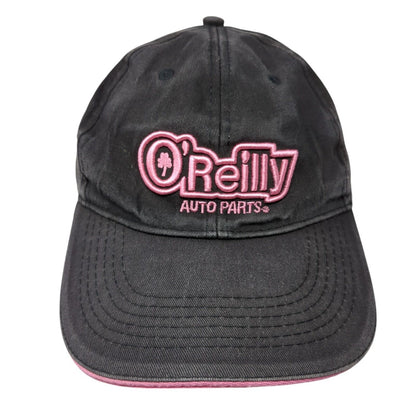 O'Reilly Auto Parts Strapback Hat Black One Size Embroidered 6 Panel