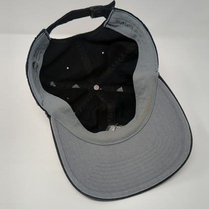 Adidas Slideback Hat Black One Size Adjustable Climalite 3 Stripes