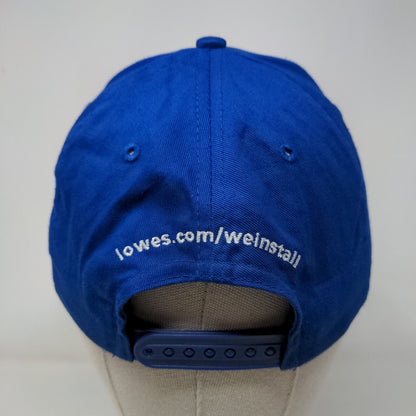 Lowe's Installation Services Snapback Hat Blue One Size Adjustable Embroidered