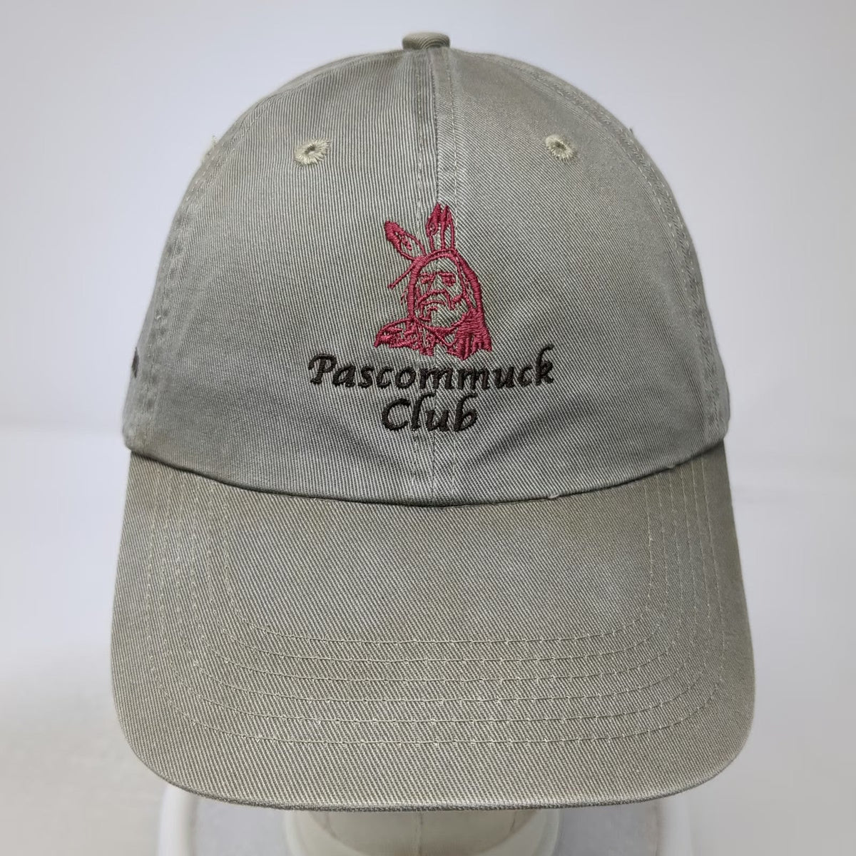 Antigua Baseball Cap Brown One Size Pascommuck Club Pasco Open 2013 Hat Cotton