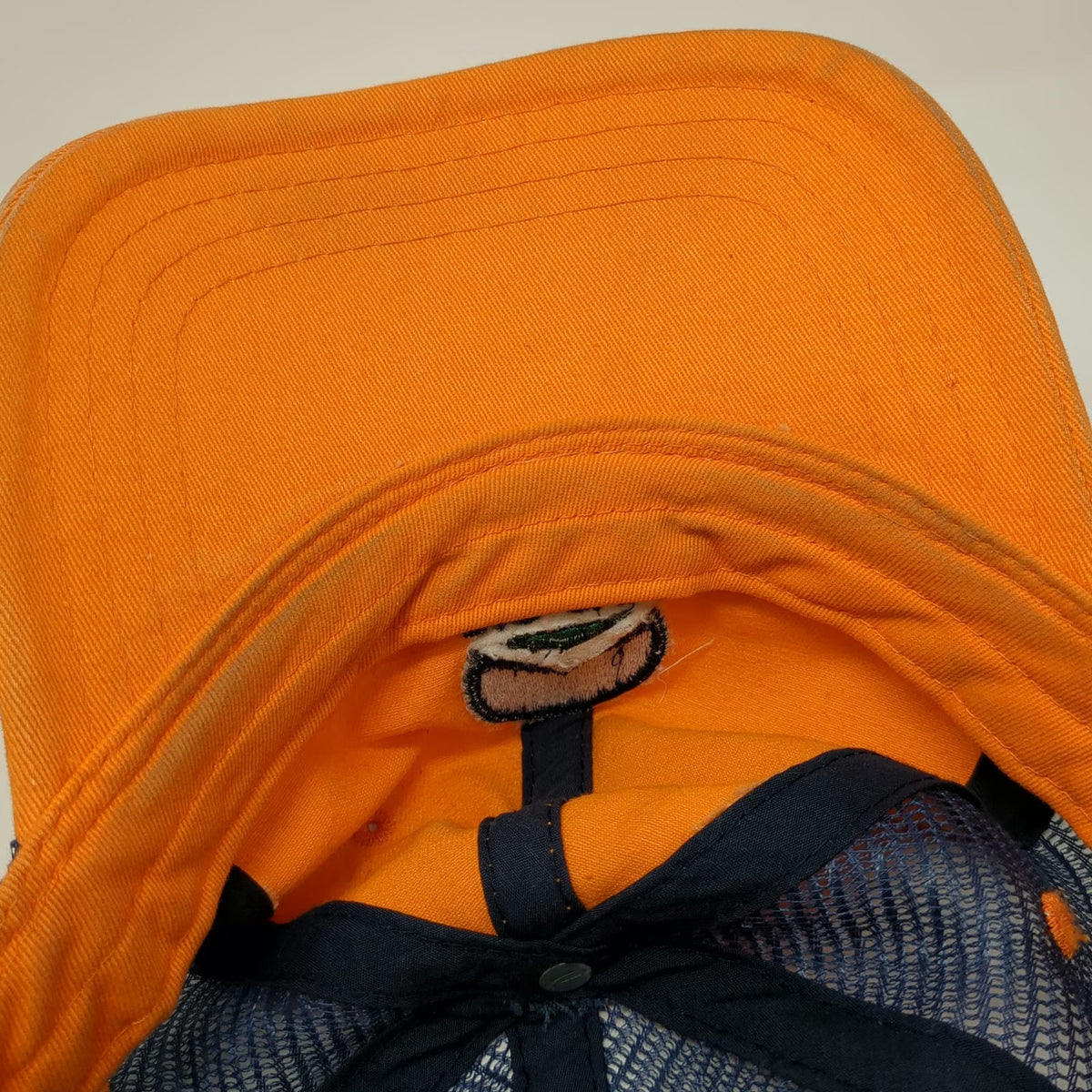 Pukka Baseball Cap Orange Blue One Size Big Sky Montana Trucker Mesh US Flag Hat