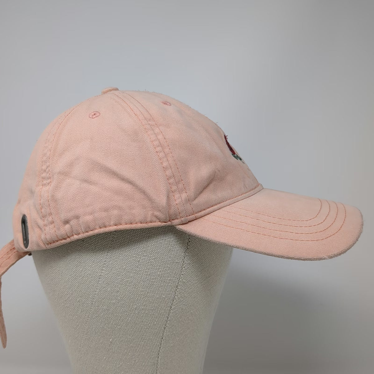 Abercrombie & Fitch Pink Baseball Cap One Size Rose Embroidery Adjustable Hat