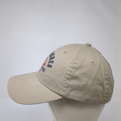 Gulf Shores Alabama USA Strapback Hat Brown One Size Adjustable 6 Panel