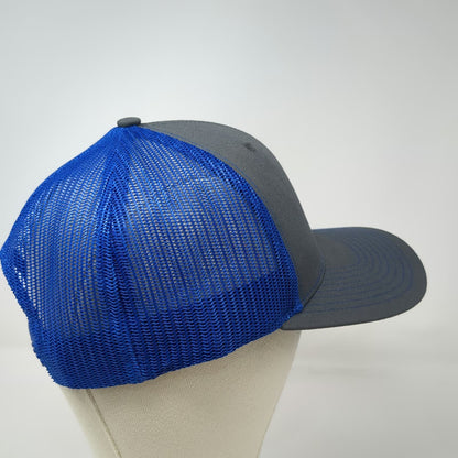 Richardson Trucker Hat Gray Blue One Size Snapback Equipment Share Mesh Logo