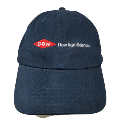 DOW Agrosciences Men's Slideback Hat Blue Adjustable Embroidered Logo Cotton