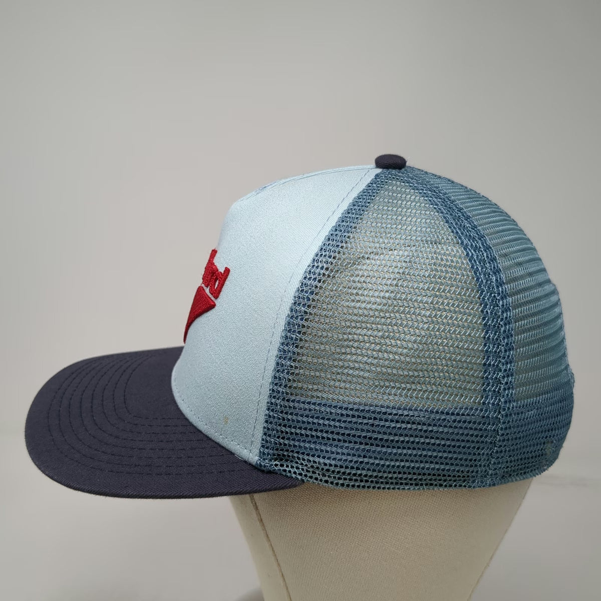 Snowbird Trucker Hat Blue One Size Snapback Mesh Back Ski Resort Logo Utah