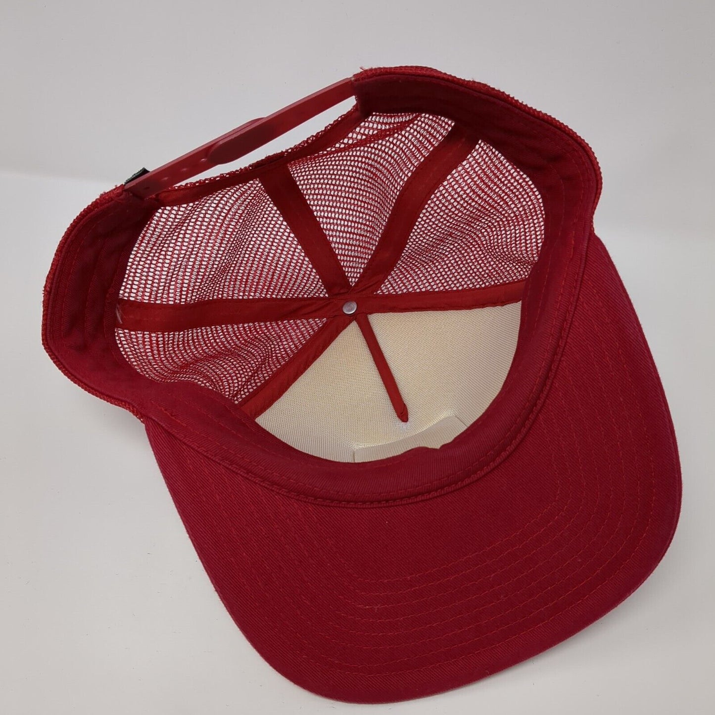 Eagle Snapback Trucker Hat Red One Size Adjustable Mesh Back 6 Panel Hurley