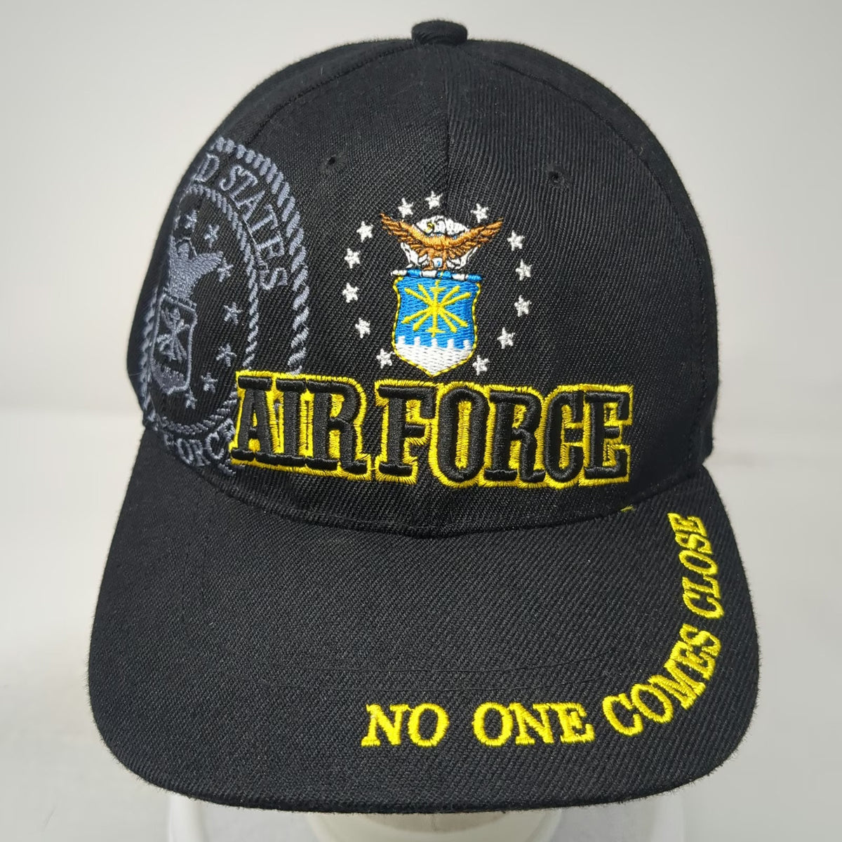US Air Force Baseball Cap Black One Size No One Comes Close Strapback Hat