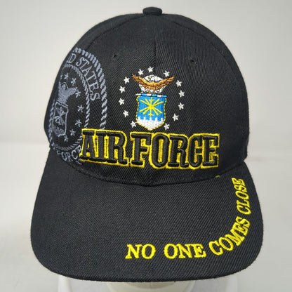 US Air Force Baseball Cap Black One Size No One Comes Close Strapback Hat