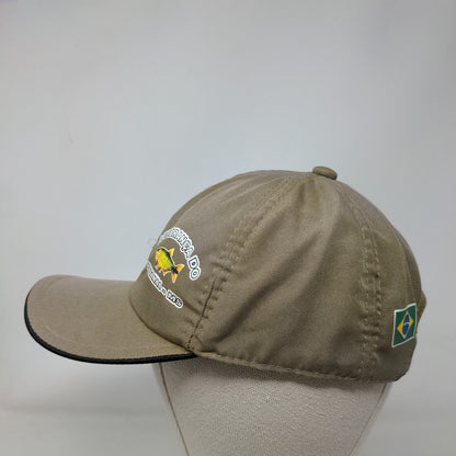 Lembranca Do Pantanal Fish Strapback Hat Tan One Size Adjustable 6 Panel