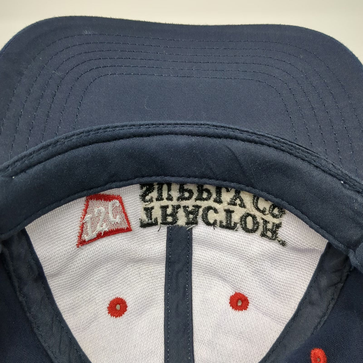 Snapback Hat Blue White Red One Size Tractor Supply Co Embroidered Logo Cotton