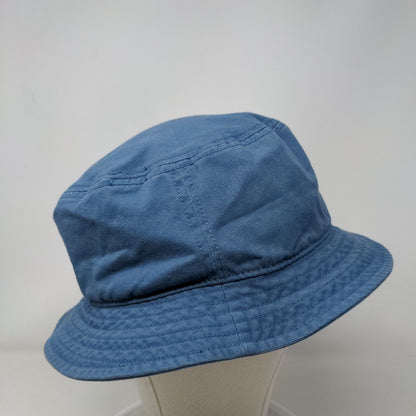 Adidas Aeroready Bucket Hat Blue One Size Embroidered Solid Lined