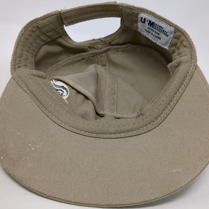 Union Resource Marketing Army Cap Beige One Size Hat 3m Logo Strapback Cotton