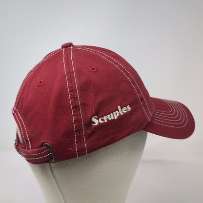 New Belgium Baseball Cap Red OSFM Bicycle Brewing Company Slideback Hat Scruples