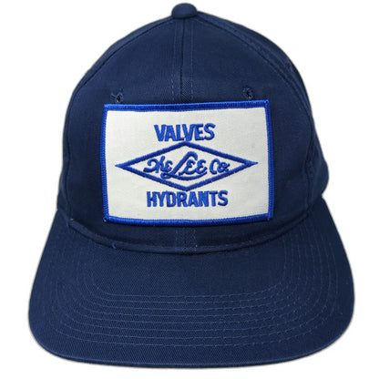 YoungAn Snapback Blue One Size The Lee Co Valves Hydrants Patch Hat Workwear